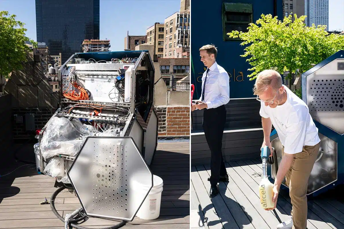 Une machine capable de produire jusqu'à 4 litres d'essence par jour.