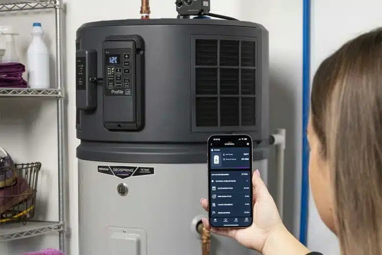 Un chauffe-eau qui peut être piloté par une application dédiée.