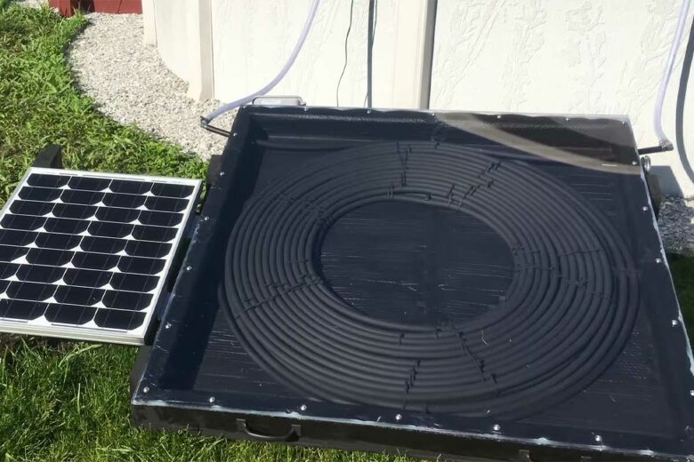 Un chauffe-eau solaire fait maison.