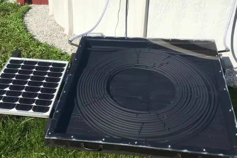Un chauffe-eau solaire fait maison.