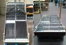 Un chauffe-eau solaire fait maison à partir de matériaux de récupération.