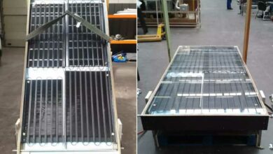 Un chauffe-eau solaire fait maison à partir de matériaux de récupération.
