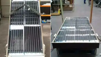 Un chauffe-eau solaire fait maison à partir de matériaux de récupération.