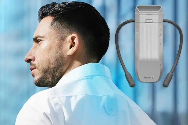 Sony invente une climatisation portative individuelle qui se porte autour du cou.