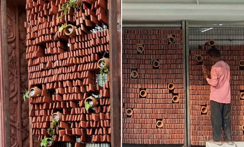 Ant Studio développe des murs à refroidissement passif en terre cuite bioinspirés.