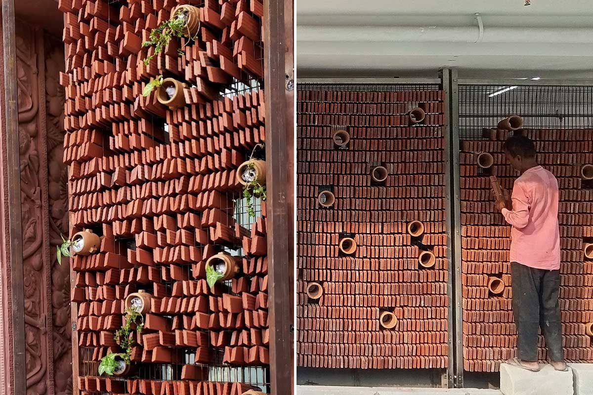 Ant Studio développe des murs à refroidissement passif en terre cuite bioinspirés.