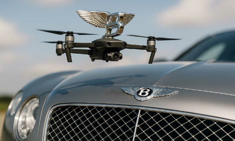 Un ingénieur crée un drone avec l'insigne de Bentley le Flying B.