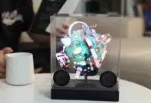 Une enceinte holographique actuellement en campagne de financement sur Kickstarter.
