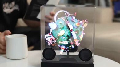 Une enceinte holographique actuellement en campagne de financement sur Kickstarter.