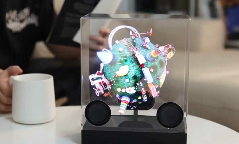 Une enceinte holographique actuellement en campagne de financement sur Kickstarter.