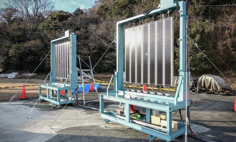 Prototypes du système capable de produire de l'électricité et de la chaleur.