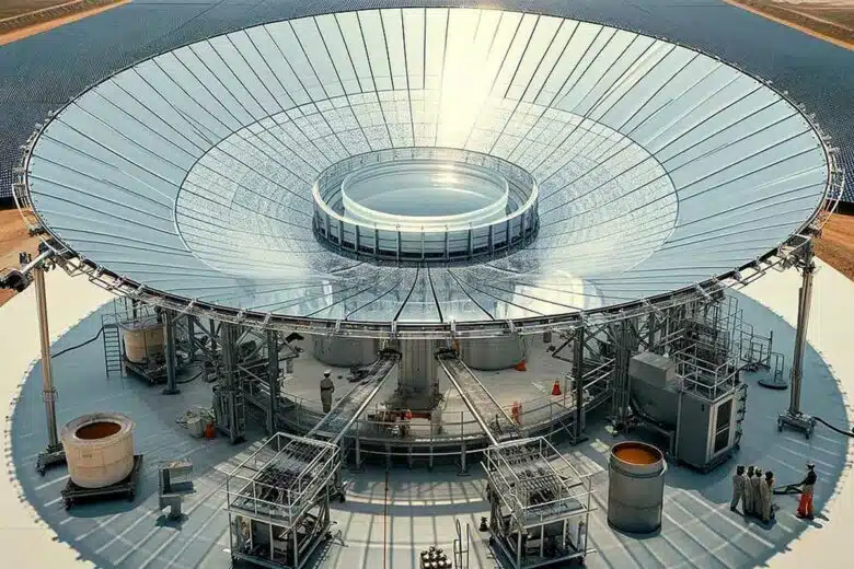 Une technologie qui convertit le rayonnement solaire en chaleur.