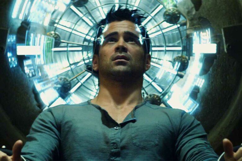 L'acteur Colin Farrell dans le film Total Recall.