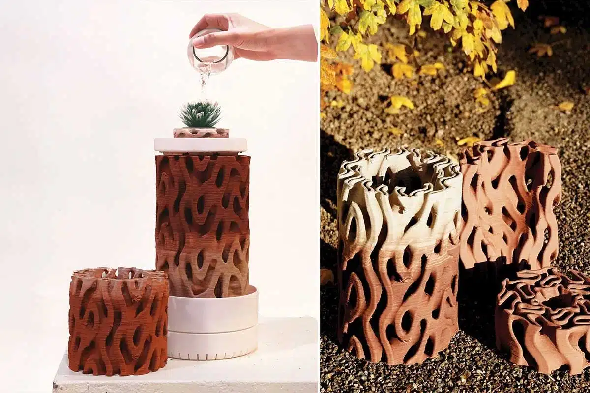 Une designer en architecture a inventé un climatiseur adiabatique en terre cuite imprimé en 3D, le Terra Mound.