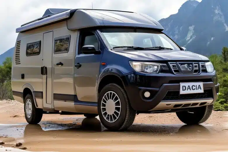 Des panneaux solaires sur le toit, le Dacia Sandman est taillé pour les roads trips.