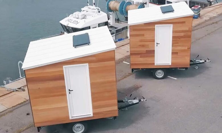 À Saint Nazaire, une association s'équipe de deux tiny house Baluchon pour venir en aide aux femmes sans abri.