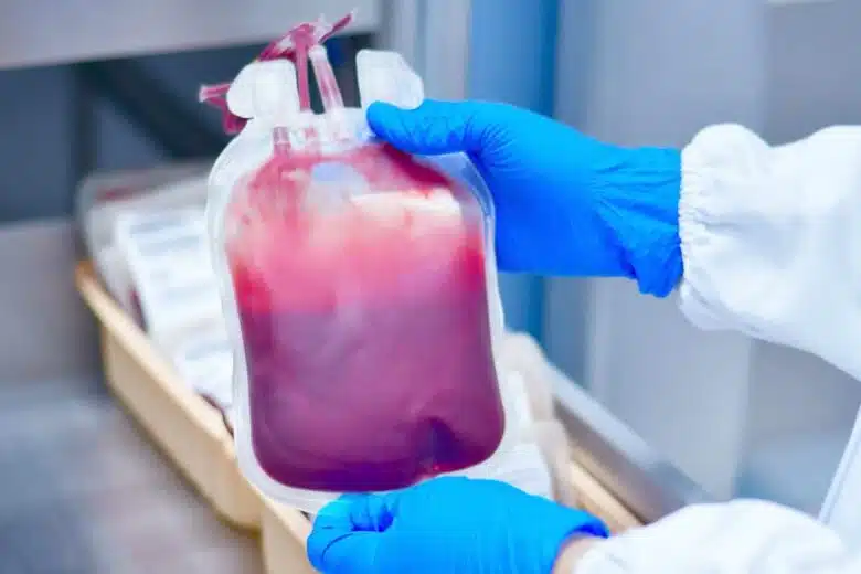 A pocket of blood. researchers have developed artificial blood