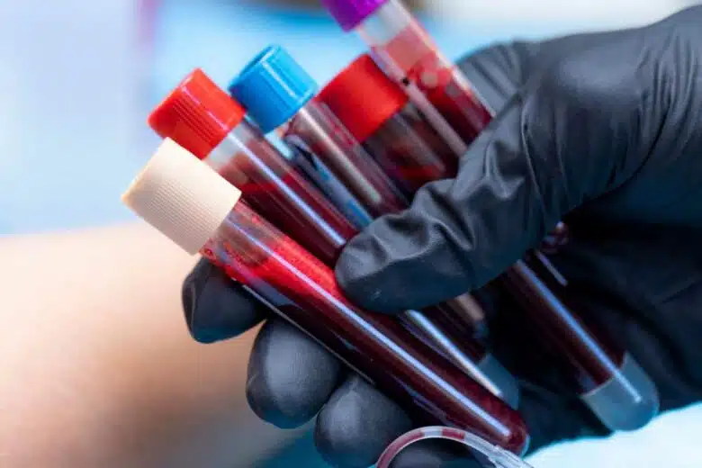 Blood sampling tubes. researchers have developed artificial blood