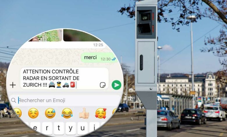 Un radar dans Zurich en Suisse.