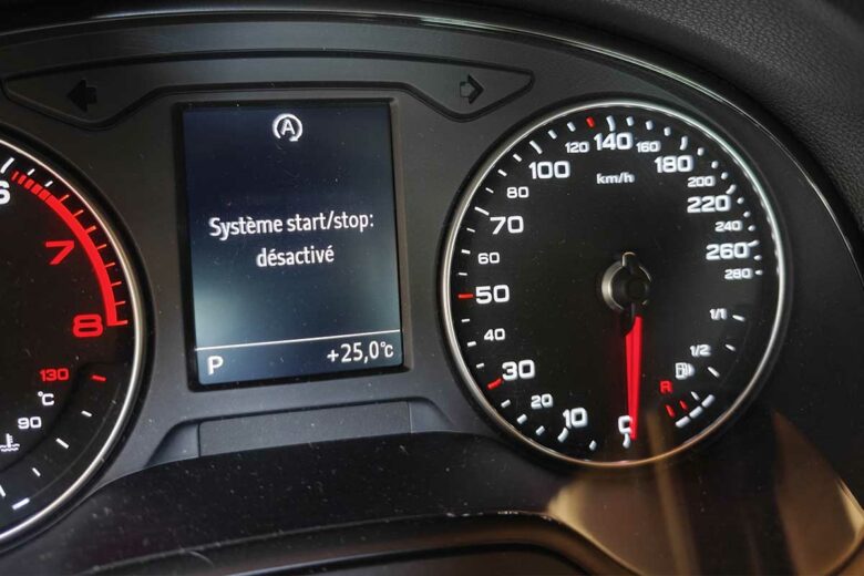Un bouton permet de désactiver la fonction start and stop.