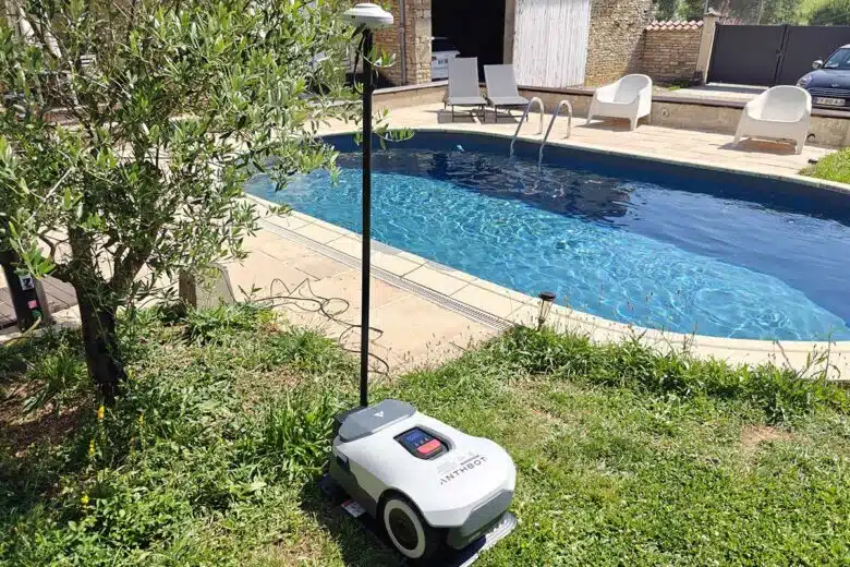 Le robot complètement installé.