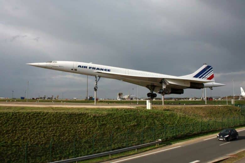 Un Concorde exposé.
