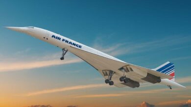 Un Concorde en plein vol.