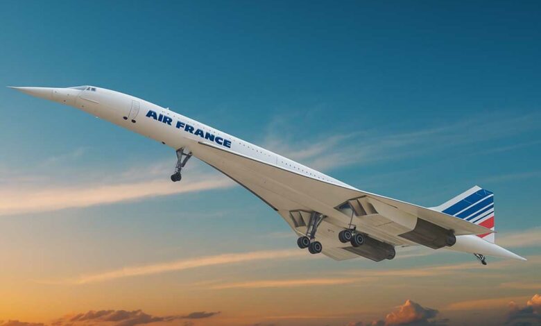Un Concorde en plein vol.