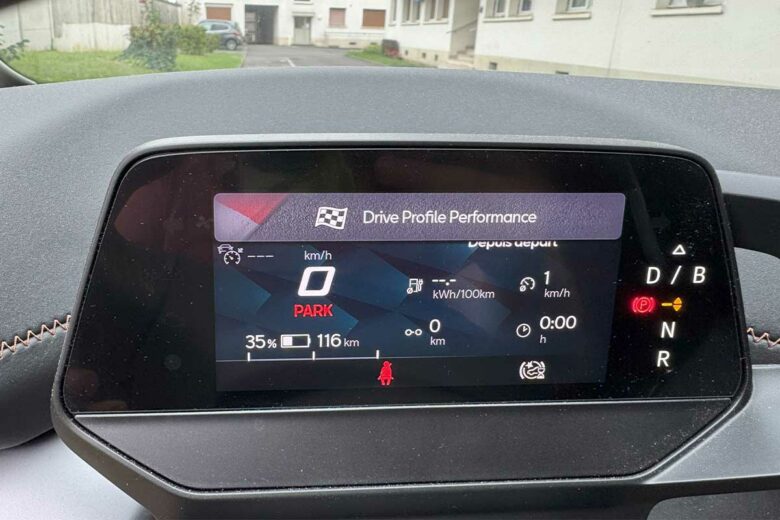Le mode sport d'une Cupra s'appelle performance.