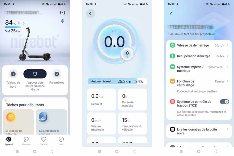 L'application dédiée.