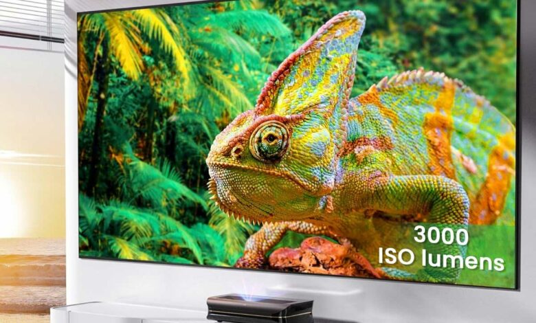 AWOL VISION LTV-3500 Pro Vidéoprojecteur 4K Ultra Courte Focale