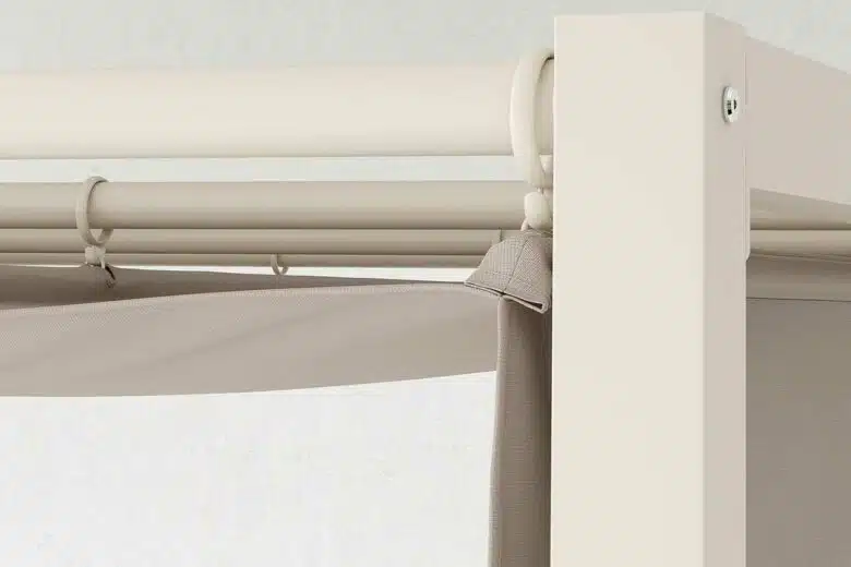 Détail de la pergola.