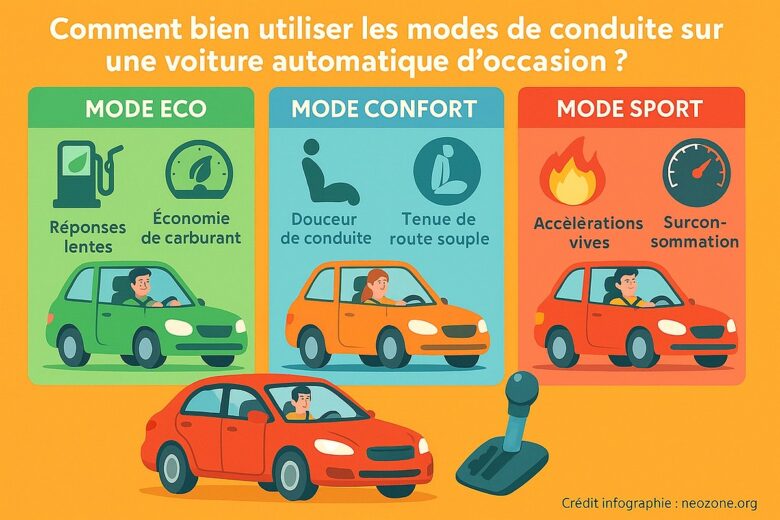 Infographie : quel mode de conduite choisir sur une boîte automatique ?