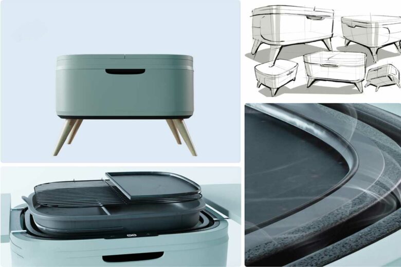Un barbecue design.