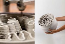 Des pièces en impression 3D.