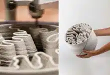 Des pièces en impression 3D.