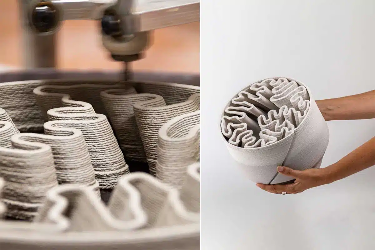 Des pièces en impression 3D.