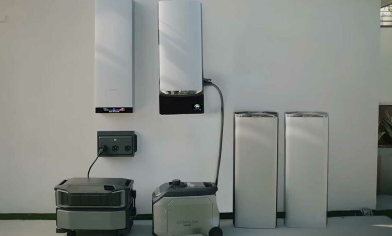 Un ensemble de produits EcoFlow.