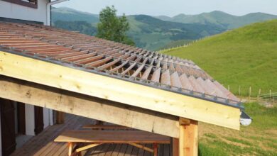 Une belle pergola en bois.