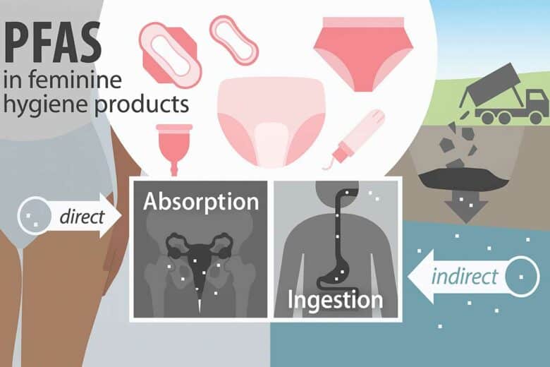 Une étude démontre que les protections hygiéniques contiennent des PFAS.
