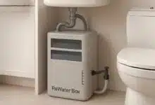 La ReWater Box installée sous un évier.