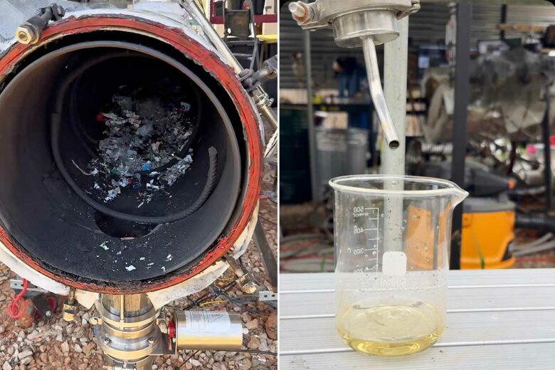 Du plastique au carburant.