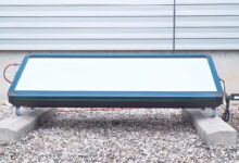 Une installation simplifiée pour ce chauffe-eau solaire.