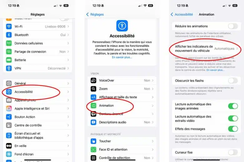 Comment afficher le système anti mal des transports sur votre iPhone ?