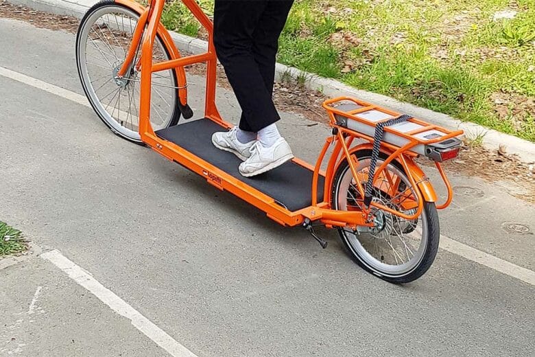 Un engin insolite pour se déplacer.