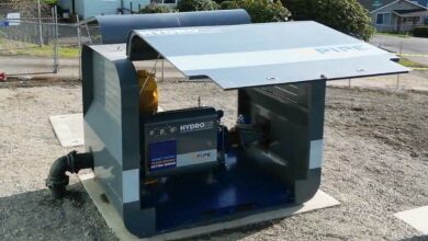 Une hydrolienne sur le réseau d'eau.