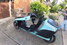 Livraison d'un vélomobile Electrom à un client.