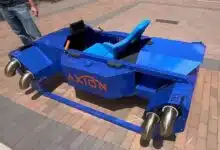 La voiture volante Axion dotée de huit moteurs.