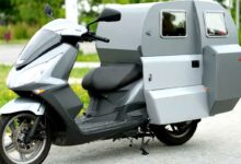 Une cabine camping car pour scooter.
