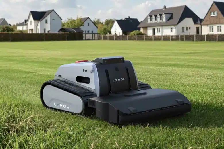 Lymow One : le robot tondeuse tout-terrain à chenille est en précommande